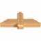 Ekena Millwork Eugene Smooth Timber Gable Bracket, Western Red Cedar, 36"W x 15"H x 5 1/2"D x 5 1/2"F, 10/12 Pitch GBW036X15X0606EUG00SWR - alternate 5